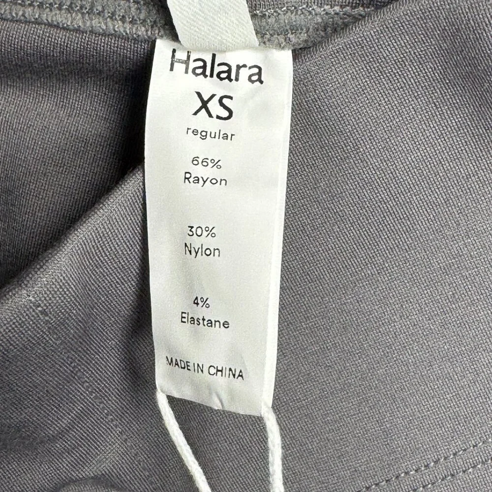 NWT Halara Flare Leggings High Waisted 4-Way Stretch Gray Athleisure Womens XS